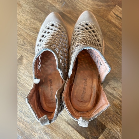 Jeffrey Campbell Taggart Suede Ankle Booties Size 7.5 - Picture 6 of 10